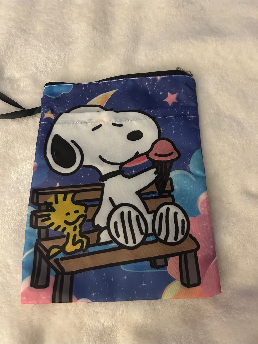 Peanuts Snoopy & Woodstock tablet Pouch - Picture 2 of 4